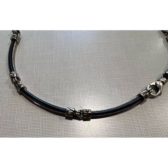 Vintage John Atencio Sterling Silver 18k JA SS Necklace - Picture 13 of 16